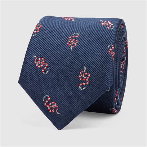 gucci tie with snake going down|Gucci Ties for Men .